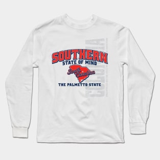 Southern State of Mind-South Carolina 1 white Long Sleeve T-Shirt